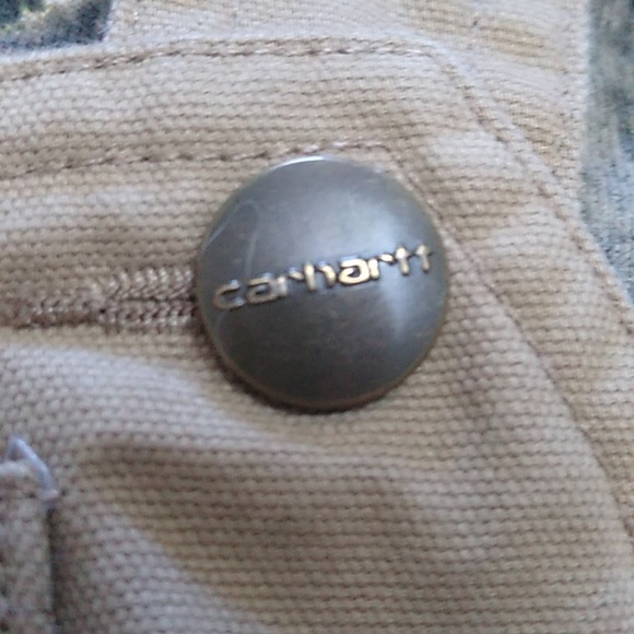 🍁🌳 Carhartt Camo /Tan Shorts Bibs & Tee Size 12 Months - Picture 4 of 11